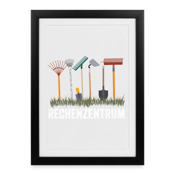 Gartenwerkzeug-Design für Hobbygärtner - Gerahmtes Poster (27 × 37 cm) - Schwarz - Vorne