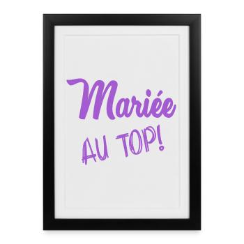 BRIDE-TO-BE. Bachelorette party. WEDDING. TEAM. TEAM BRIDAL - Framed poster (27 × 37 cm) - black - Front