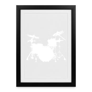 Dessin de pièges - Affiche encadrée (27 × 37 cm) - noir - Devant