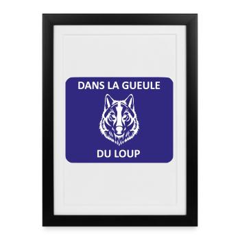 Dans la gueule du loup - Affiche encadrée (27 × 37 cm) - noir - Devant
