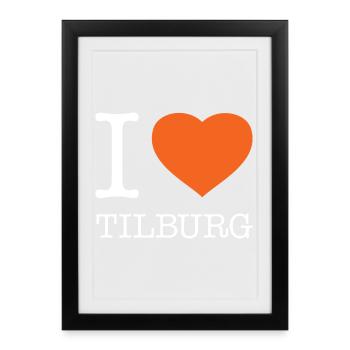 I LOVE TILBURG - Framed poster (27 × 37 cm) - black - Front