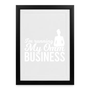 Yoga Teacher Joke - Framed poster (27 × 37 cm) - black - Front