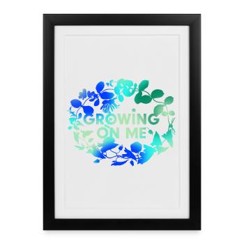 Grows with every day - Framed poster (27 × 37 cm) - black - Front