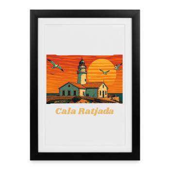 Cala Ratjada - Majorca - Framed poster (27 × 37 cm) - black - Front