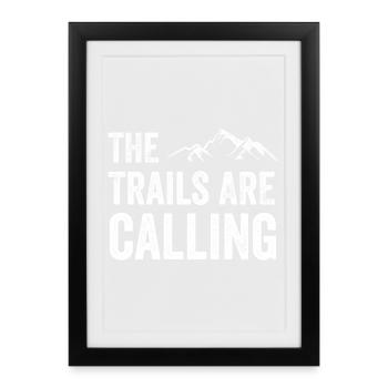 The Trails Are Calling - Framed poster (27 × 37 cm) - black - Front