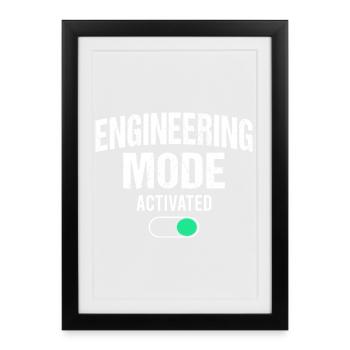 Mechanical Engineering Mechanical Engineer - Framed poster (27 × 37 cm) - black - Front