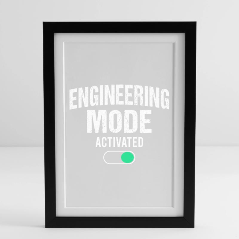 Mechanical Engineering Mechanical Engineer Framed poster (27 × 37 cm)