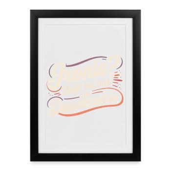 Irony? Runs in continuous mode for me - Framed poster (27 × 37 cm) - black - Front
