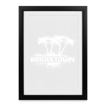 Cadeau pour Bridgetown - Affiche encadrée (27 × 37 cm) - noir - Devant