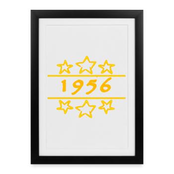 Stars 1956 - Affiche encadrée (27 × 37 cm) - noir - Devant