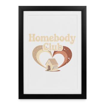 Homebody Club – Cozy Home - Framed poster (27 × 37 cm) - black - Front