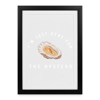 Oysters - Framed poster (27 × 37 cm) - black - Front