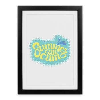 Hot Summer Vibe – Summers Can Statement - Framed poster (27 × 37 cm) - black - Front