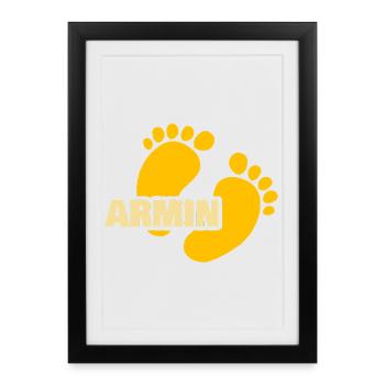 Bébé Armin - Affiche encadrée (27 × 37 cm) - noir - Devant