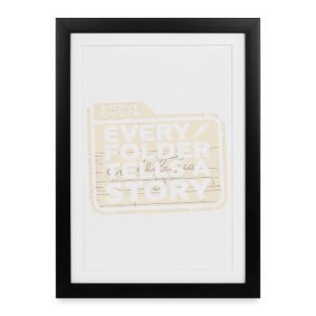 Every Folder Tells a Story - Framed poster (27 × 37 cm) - black - Front