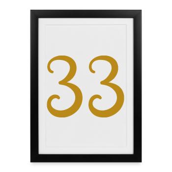 33 - Framed poster (27 × 37 cm) - black - Front