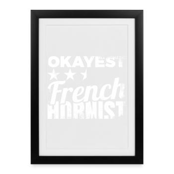 Coriste moyen - Affiche encadrée (27 × 37 cm) - noir - Devant