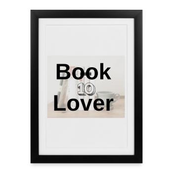 Typographie en Audace pour les Amateurs de Livres - Affiche encadrée (27 × 37 cm) - noir - Devant