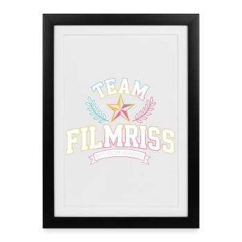 Mallorca Team Filmriss Party JGA Partycrew Malle - Gerahmtes Poster (27 × 37 cm) - Schwarz - Vorne
