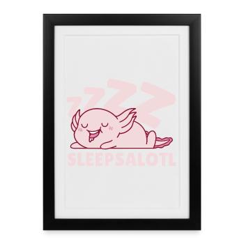 Sleepsalotl - Framed poster (27 × 37 cm) - black - Front
