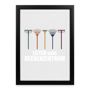 IT-Bereich Informatiker Programmierer IT-Spruch - Gerahmtes Poster (27 × 37 cm) - Schwarz - Vorne