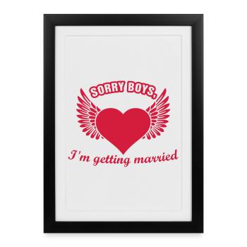 hen night - Framed poster (27 × 37 cm) - black - Front