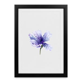 flower - Framed poster (27 × 37 cm) - black - Front