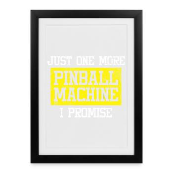 Pinball Machine Vintage - Framed poster (27 × 37 cm) - black - Front