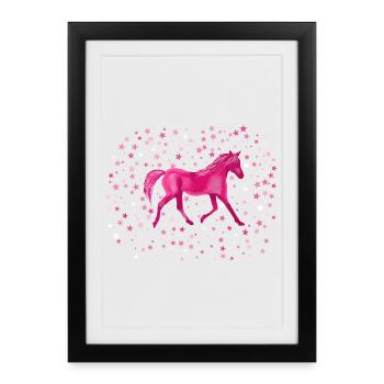 Pony stars - Framed poster (27 × 37 cm) - black - Front