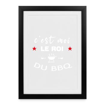 C'est moi le roi du barbecue - Affiche encadrée (27 × 37 cm) - noir - Devant