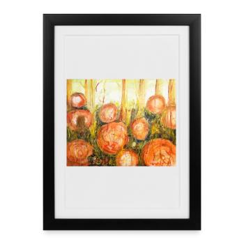 Souches22 - Affiche encadrée (27 × 37 cm) - noir - Devant