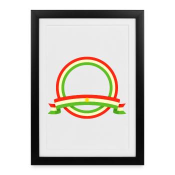 Kurdistan - Affiche encadrée (27 × 37 cm) - noir - Devant