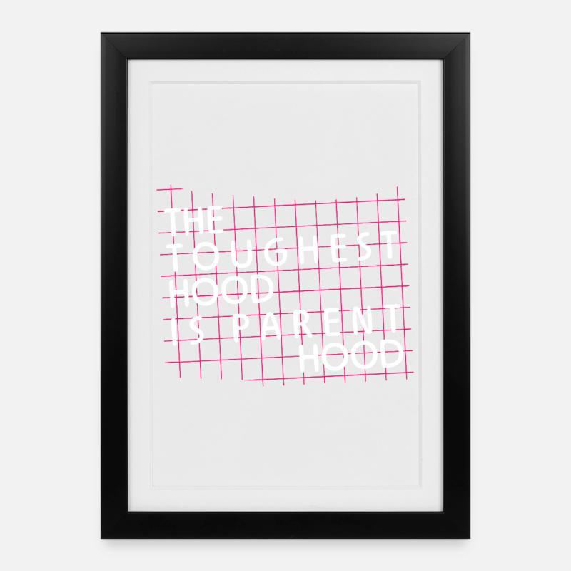Parenthood – Die härteste Hood - Gerahmtes Poster (27 × 37 cm) - Schwarz