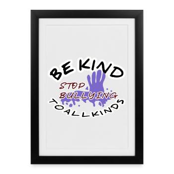 Don't bully me - Framed poster (27 × 37 cm) - black - Front