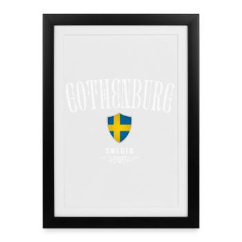 Master Gothenburg, Gothenburg Sweden - Framed poster (27 × 37 cm) - black - Front