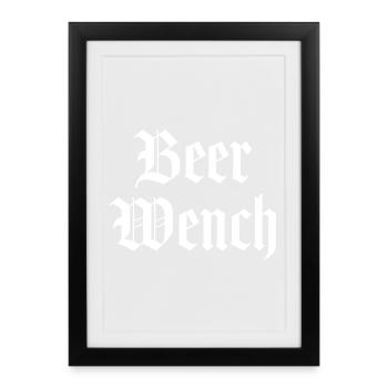 Beer Wench - Framed poster (27 × 37 cm) - black - Front