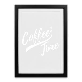It is coffee time - Framed poster (27 × 37 cm) - black - Front