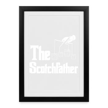 Whiskey Saying Whiskey Drinker Whiskey Lovers - Framed poster (27 × 37 cm) - black - Front