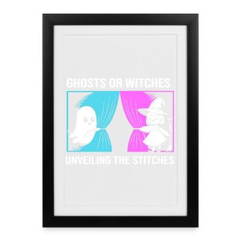 Révélation du sexe Halloween - Affiche encadrée (27 × 37 cm) - noir - Devant