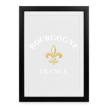 Burgundy France France - Framed poster (27 × 37 cm) - black - Front