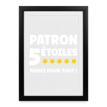 Patron - Affiche encadrée (27 × 37 cm) - noir - Devant