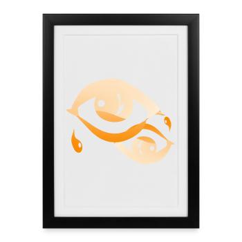 Amour - Affiche encadrée (27 × 37 cm) - noir - Devant