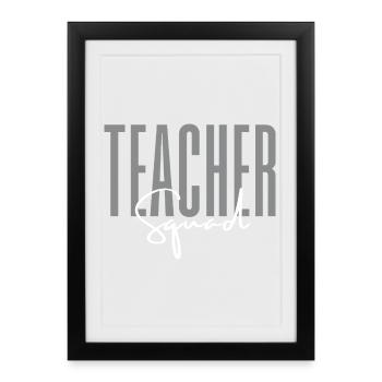 Teacher Squad Grade Appreciation Day - Framed poster (27 × 37 cm) - black - Front
