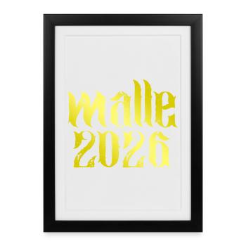 Malle 2026 - Affiche encadrée (27 × 37 cm) - noir - Devant