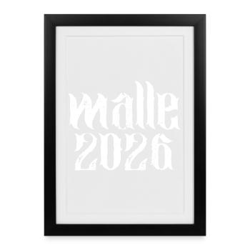 Malle 2026 - Affiche encadrée (27 × 37 cm) - noir - Devant
