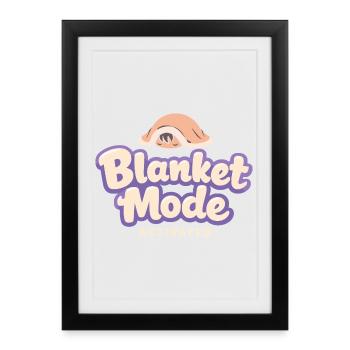 Anime-hausmensch Cuddly Weeb - Framed poster (27 × 37 cm) - black - Front