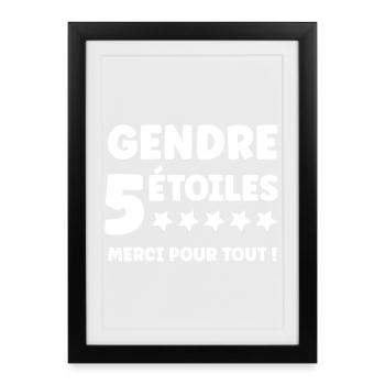 son-in-law - Framed poster (27 × 37 cm) - black - Front