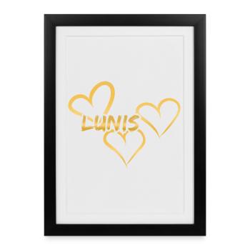 Lunis Lunis - Framed poster (27 × 37 cm) - black - Front
