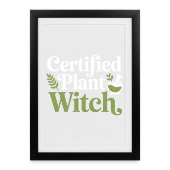 Clinical Botanical Specialist Expert Apparel  - Framed poster (27 × 37 cm) - black - Front