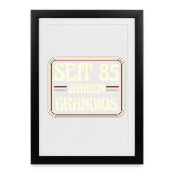 85 years old Birthday 85th birthday - Framed poster (27 × 37 cm) - black - Front